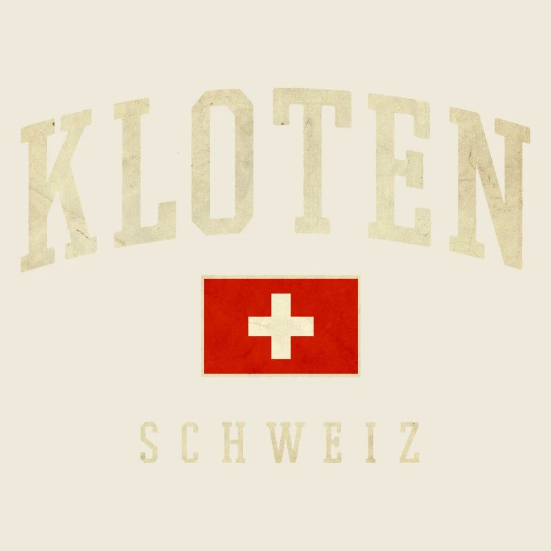 Logo rétro de Kloten Suisse