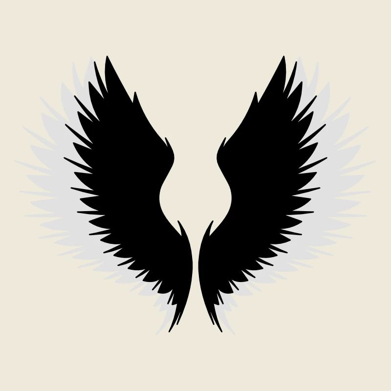 Wings with shadow