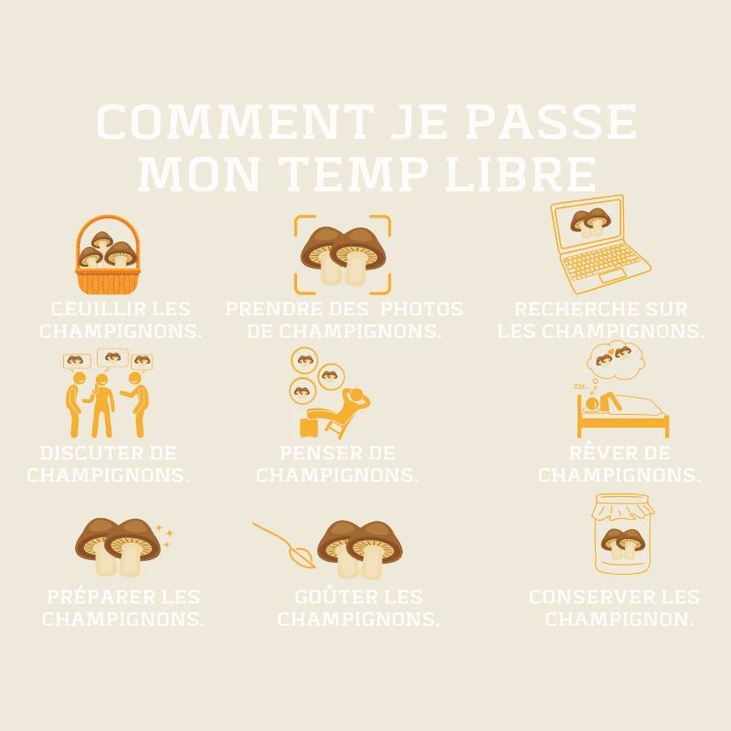 Champignon Cueillette Ramasseur Champignons