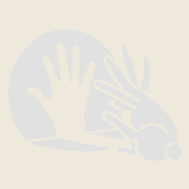 Rabbit Hand Shadows Glow in the dark