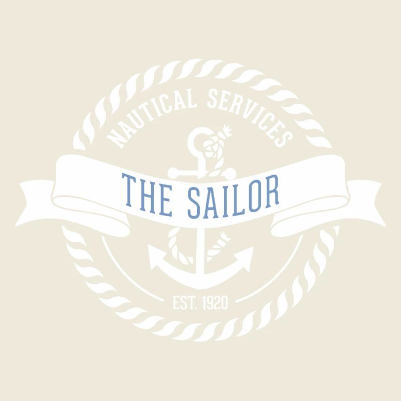 Nautic Design Sailor Emblem Patch Nautique