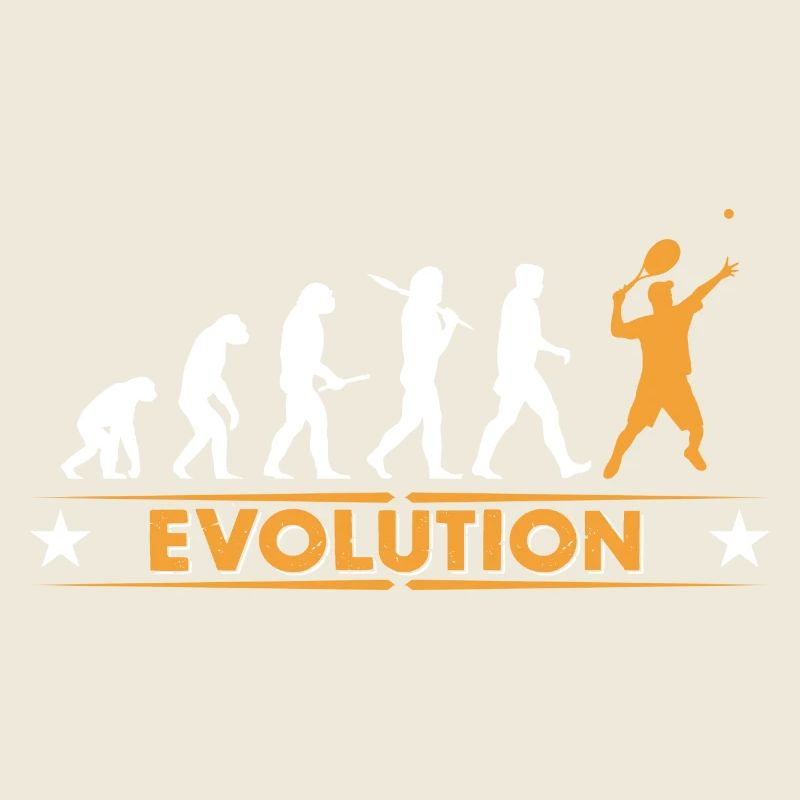 Tennis Evolution - orange/weiss