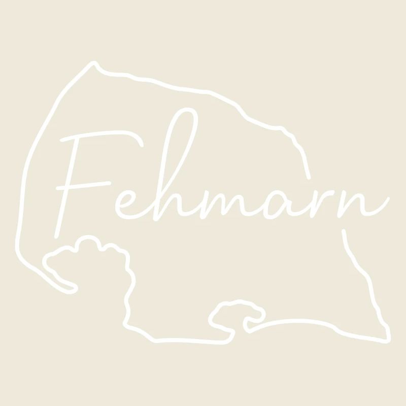 Fehmarn | Map line art minimalism