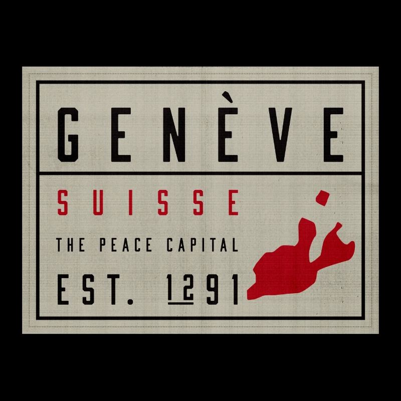 Genève Suisse Friedenskapital Vintage