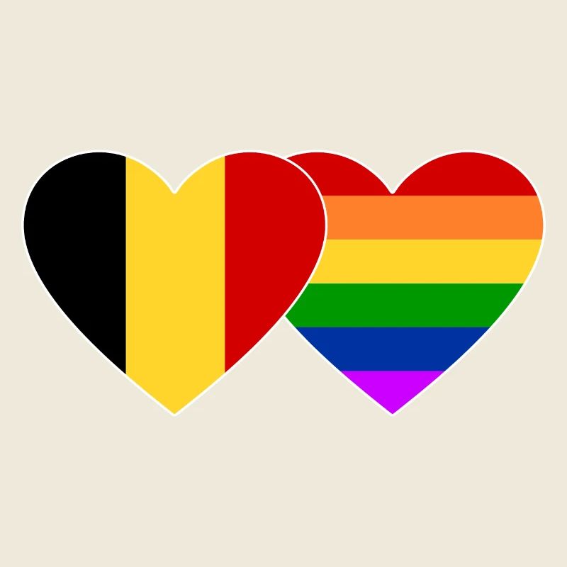 Drapeau arc-en-ciel de Belgique