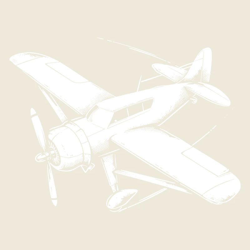 Propellerflugzeug Zeichnung