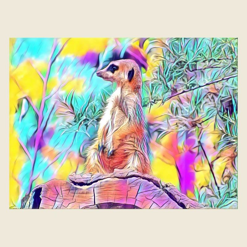 Couleurs colorées de suricates