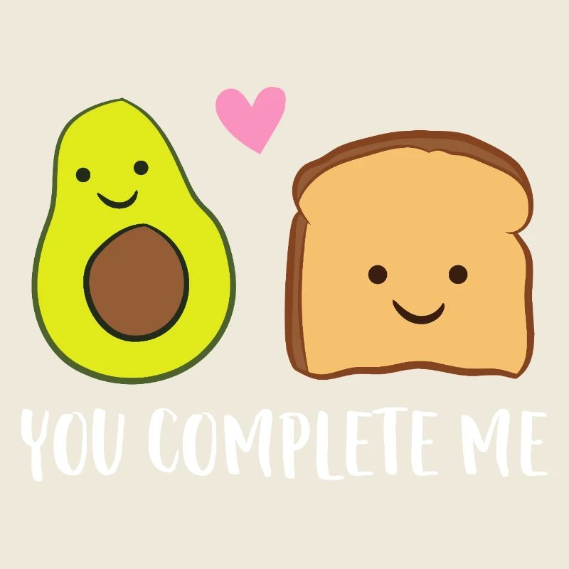 Du vervollständigst mich mit Avocado-Toast