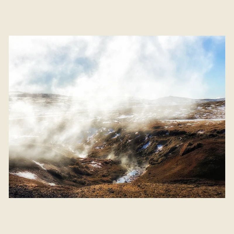 Beautiful misty landscape