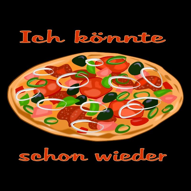Lebendige Pizza mit frischen Zutaten