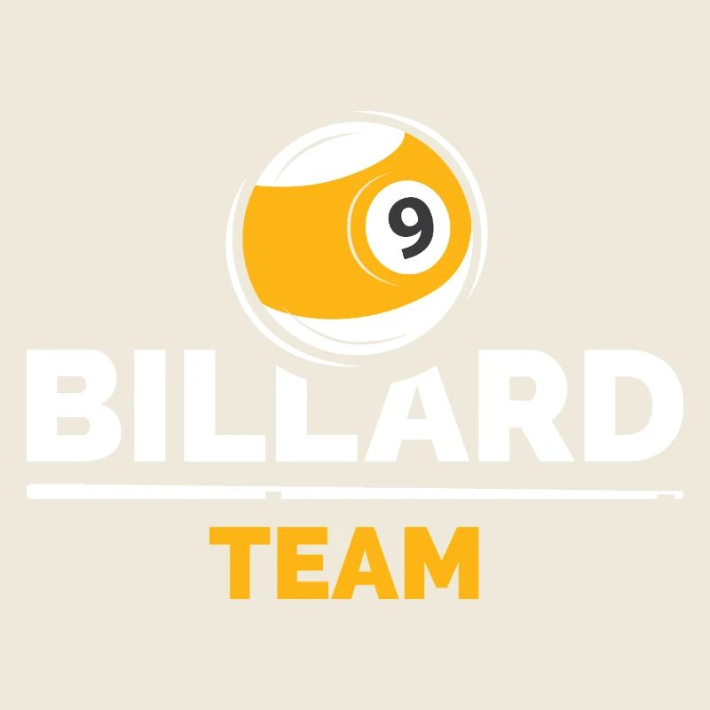 9-Ball Billiard Team Logo Design