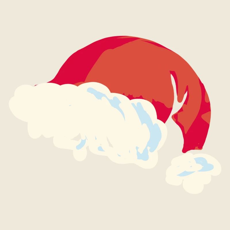 Noël Père Noël chapeau flat design