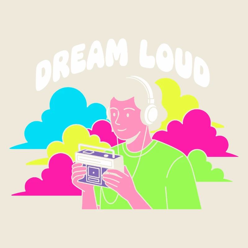 Dream Loud Neon Vibes