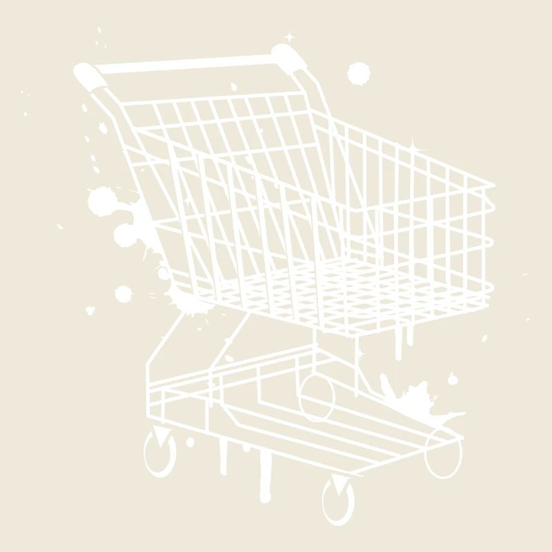 Einkaufswagen Graffiti