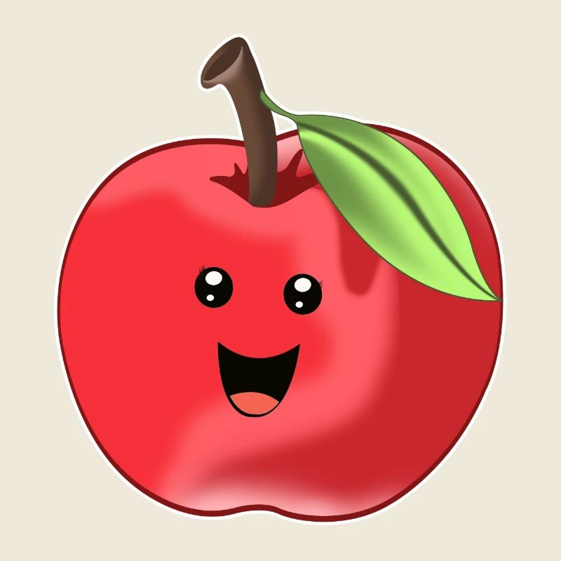 Lustiger Süßer Apfel