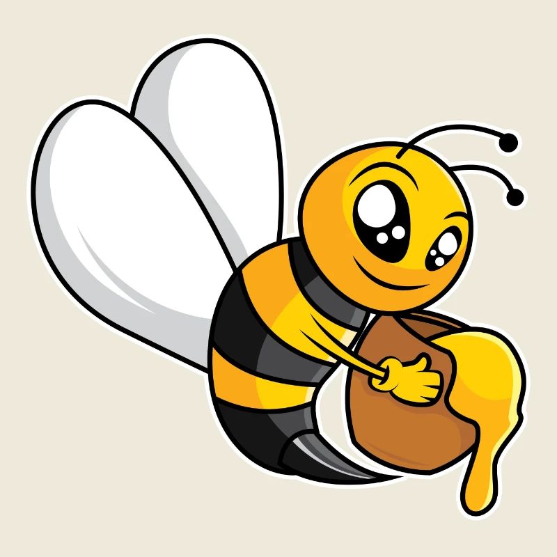 Fleißige Honigbiene