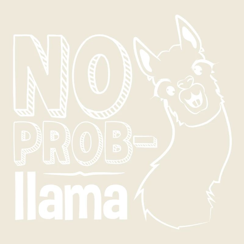 Lama, Lama-Humor, kein Problem