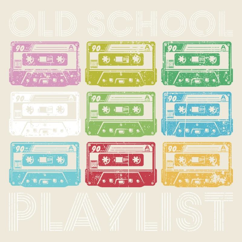 Rainbow Cassette Rasterdruck