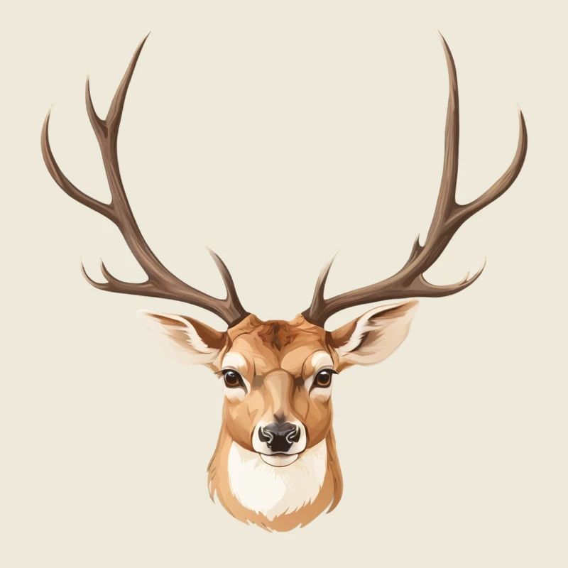 Tête de cerf mignonne