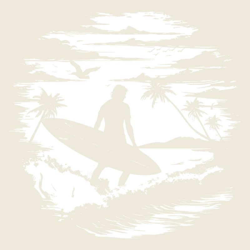 Dessin de surfeur