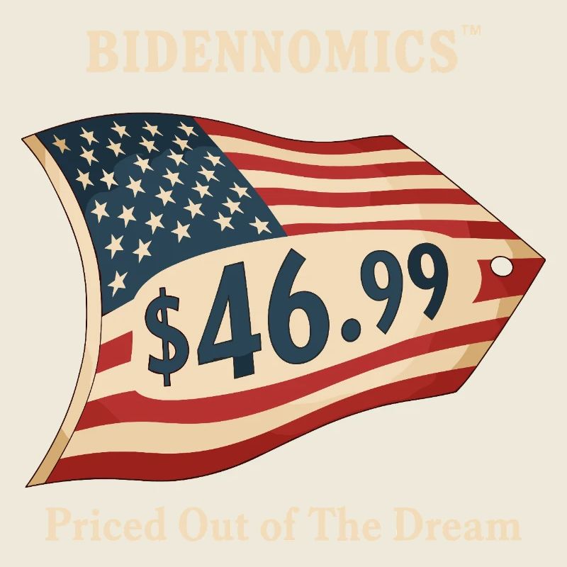 Bidenomics Preisschild Design