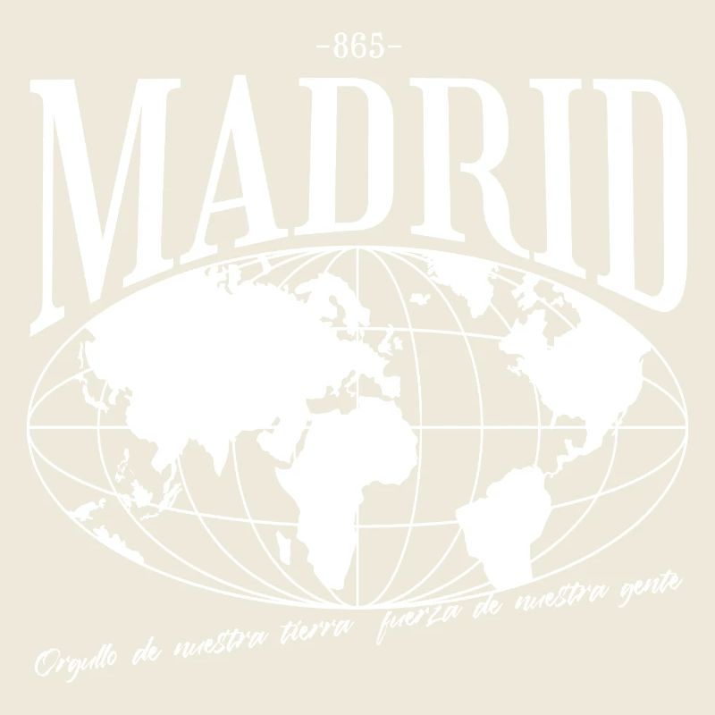 Globaler Stadtplan Madrid Geschenk