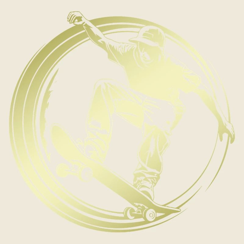 Skateboarding Silhouette Skateboard