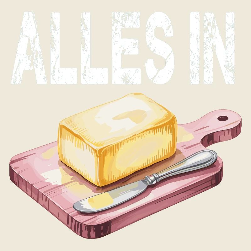 All In Butter Bread Art Humor