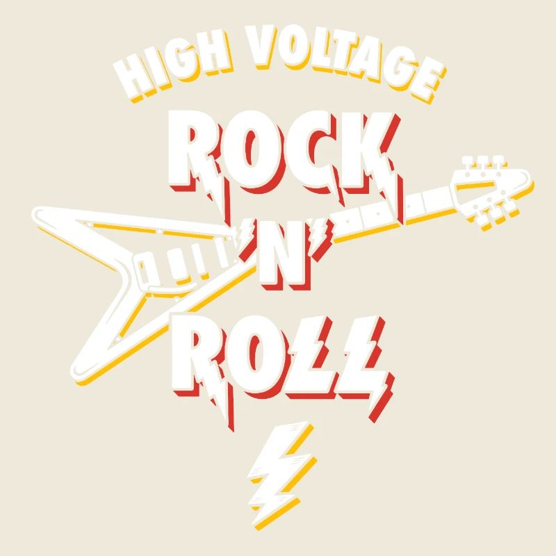 High Voltage Rock N Roll Guitar