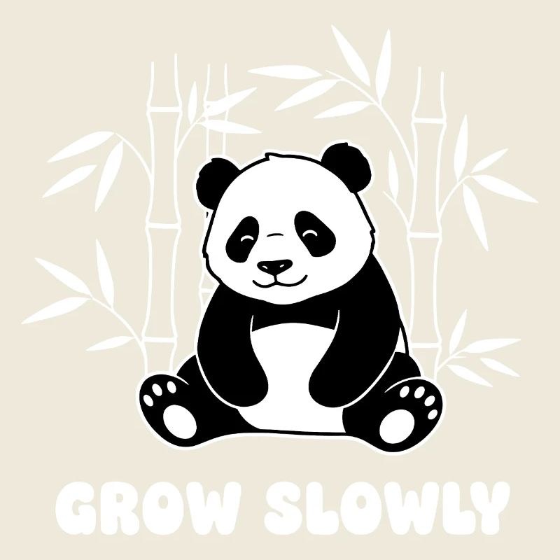 Panda im Bambuswald – Grow Slowly