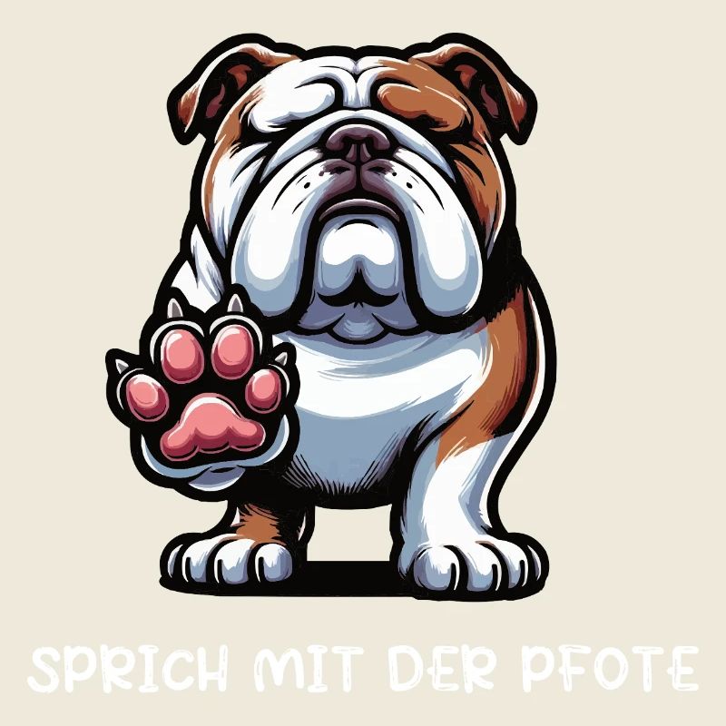 Sprich mit der Pfote Englische Bulldogge Bully 