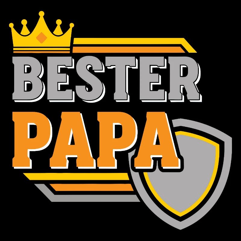 Bester Papa Krone Shield