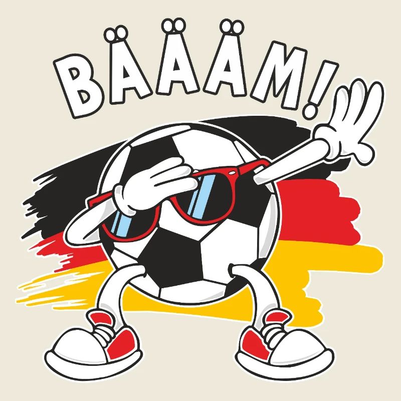 BÄÄM style cartoon dabping football Allemagne