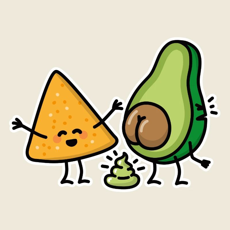 Avocat merde Tortillas guacamole merde végétalien