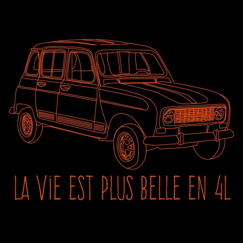 La vie est plus belle en 4L - Couleur corail