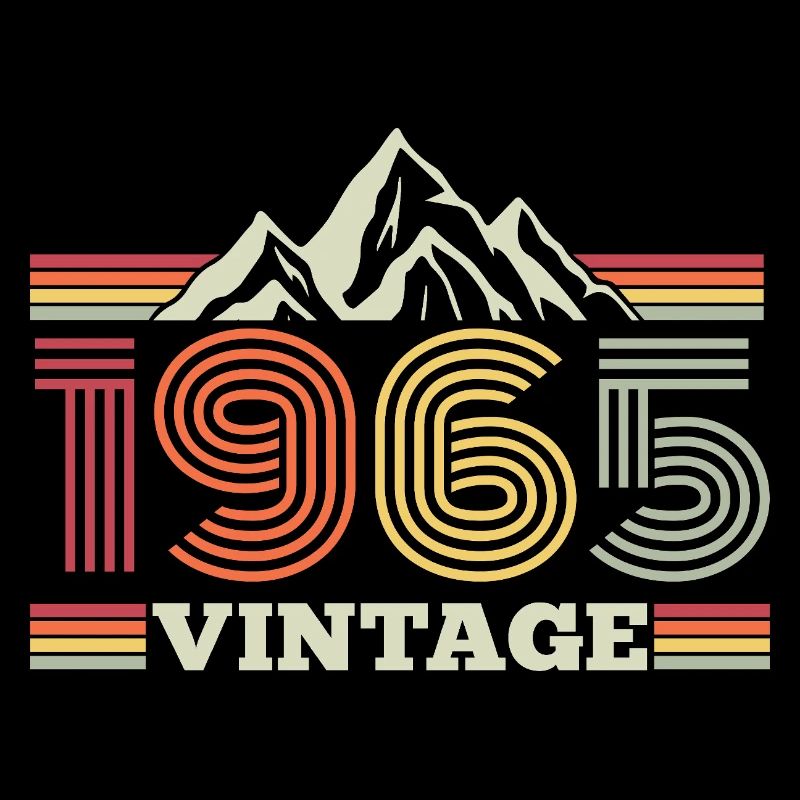 Birthday Vintage 1965 Retro Hiking