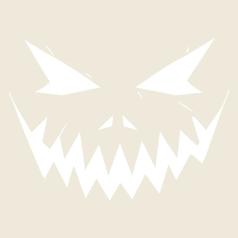 Sourire déchiqueté au visage d’Halloween