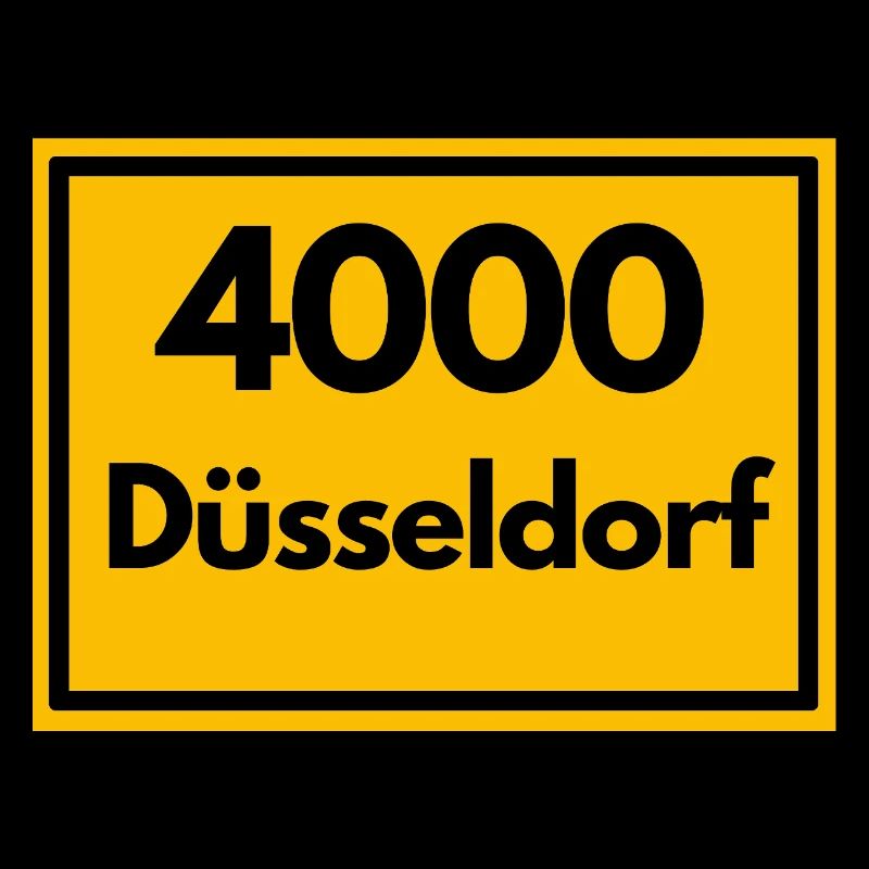 ALTE POSTLEITZAHL PLZ RETRO 4000 DÜSSELDORF - ALT