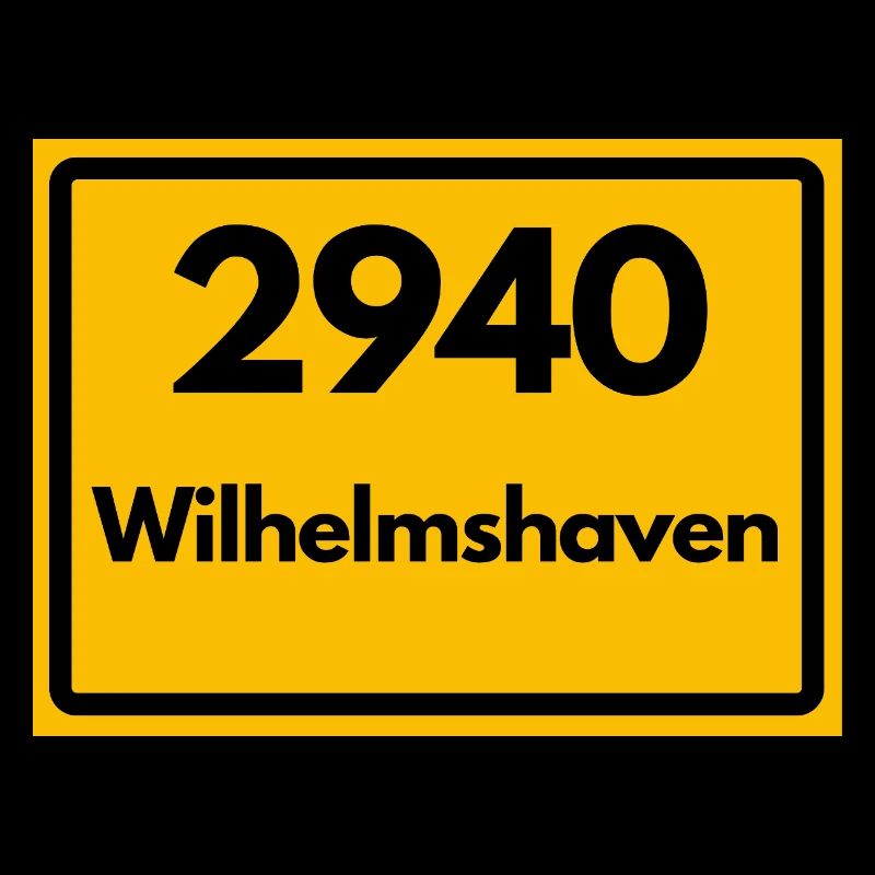 ALTE POSTLEITZAHL PLZ RETRO 2940 WILHELMSHAVEN 