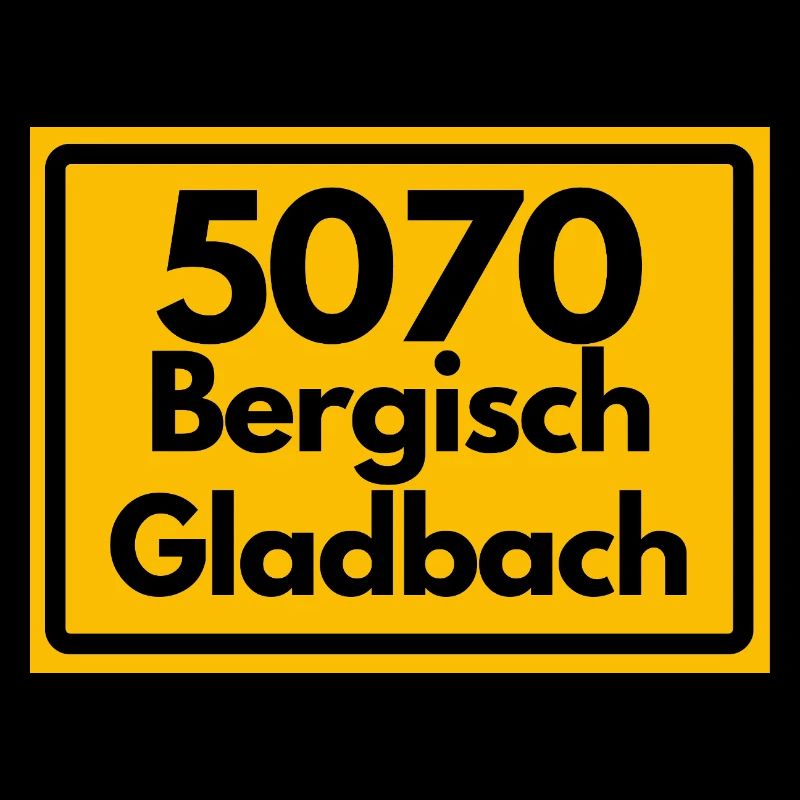 ALTE POSTLEITZAHL PLZ RETRO 5070 BERGISCH GLADBAC