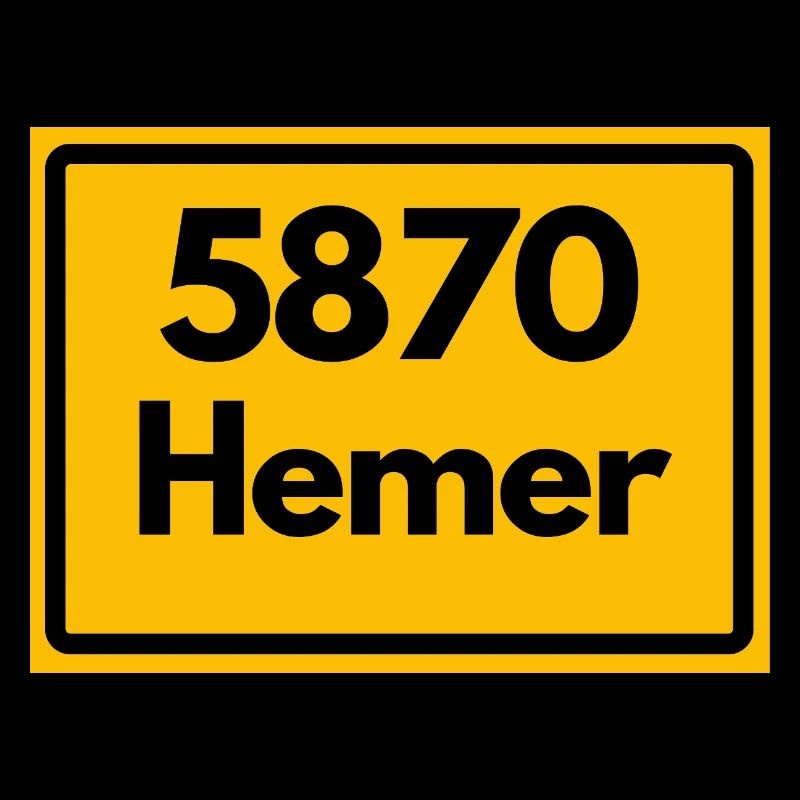 ALTE POSTLEITZAHL PLZ RETRO 5870 HEMER