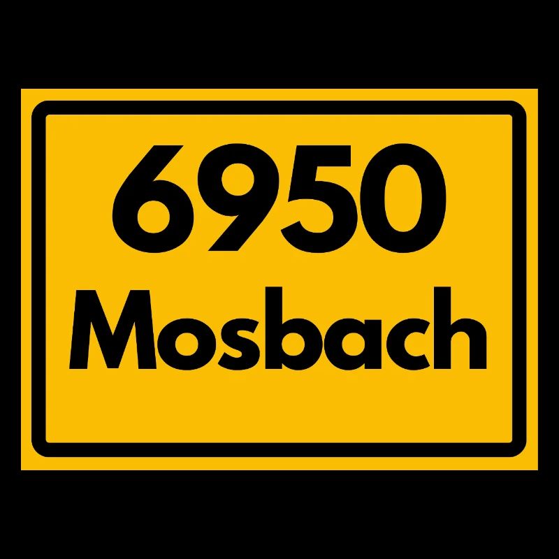 ANCIEN CODE POSTAL RETRO 6950 MOSBACH HEIMAT BW