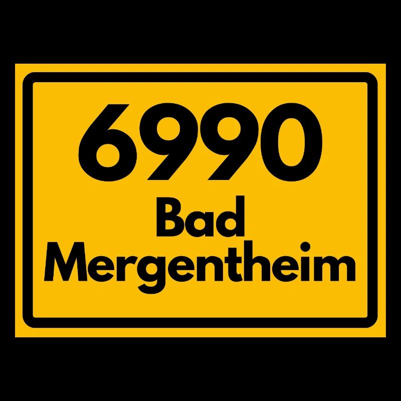 ANCIEN CODE POSTAL RETRO 6990 BAD MERGENTHEIM