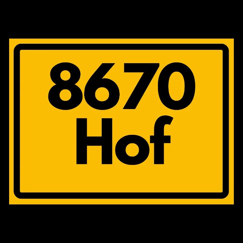 ALTE POSTLEITZAHL PLZ 8670 HOF HEIMATSTOLZ RETRO