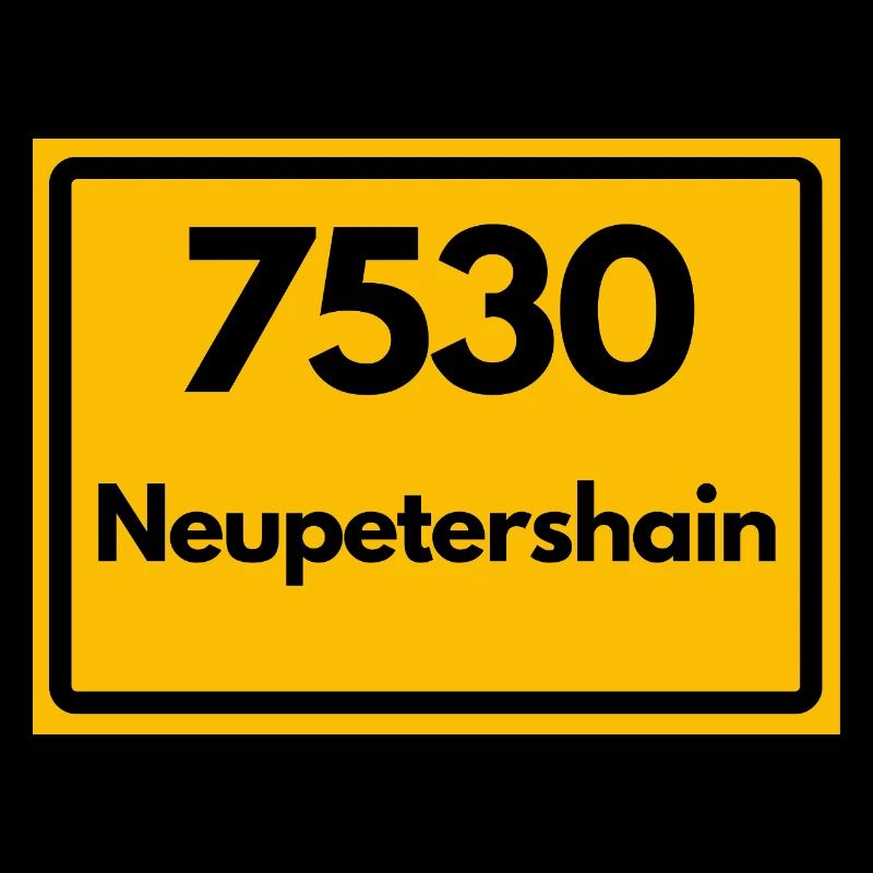 ALTE POSTLEITZAHL PLZ RETRO 7530 NEUPETERSHAIN