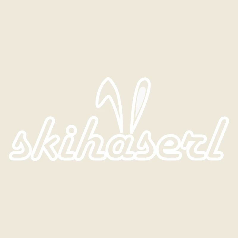 Skihaserl Skihase Skifahren Geschenk Geschenkidee