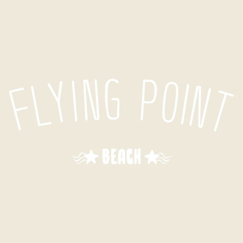Flying Point Beach Schriftzug Geschenkidee