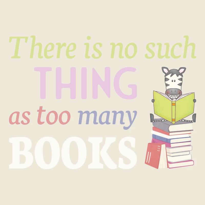 Reading Zebra, no such thing as too many books