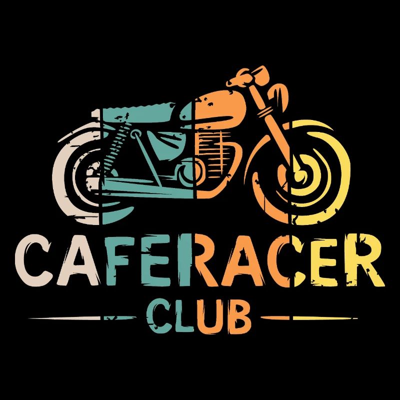 Caferacer retro Optik - Motorrad und Moped Freunde