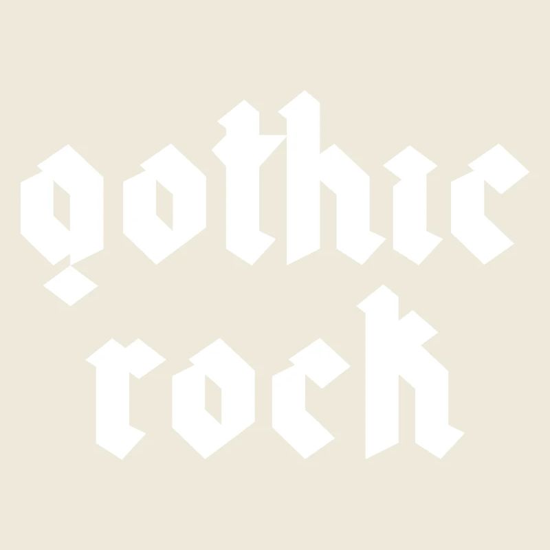 Conception de polices de caractères gothiques rock